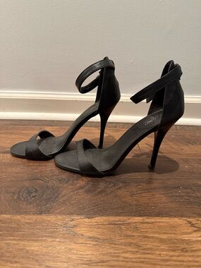 Mossimo Supply Co. Black Ankle-Strap Stiletto Heels